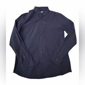 Mens Larsson & Co medium button down shirt blue